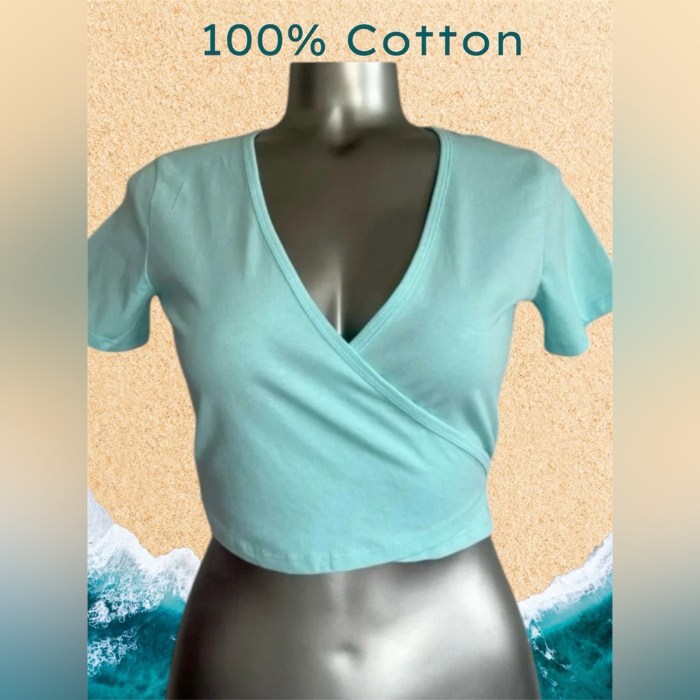 $10 Add-On | Wrap Around Crop Top - Picture 2 of 14